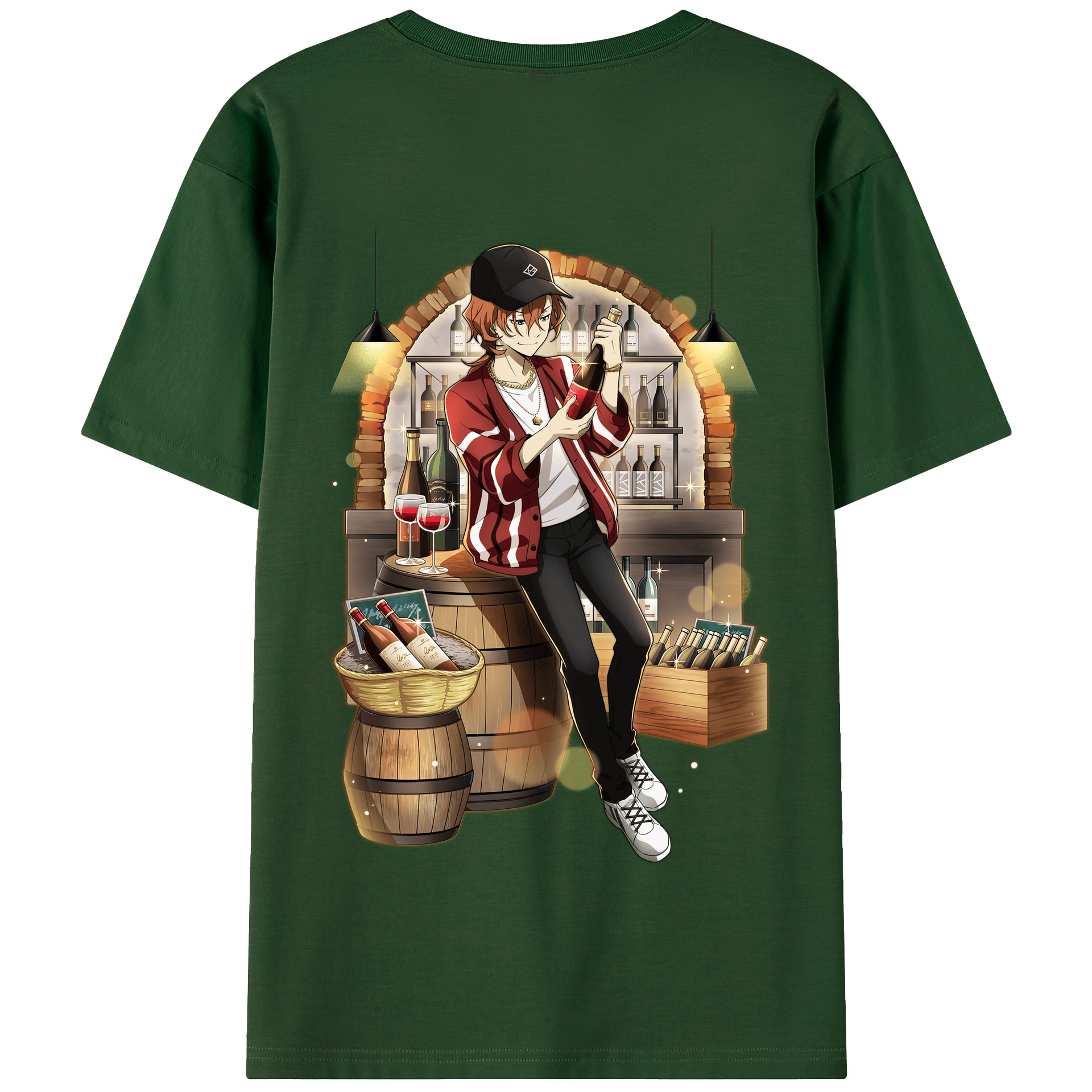 （画像用） 文豪ストレイドッグス Bungo Stray Dogs 綿100％半袖Tシャツ（背面プリント）
